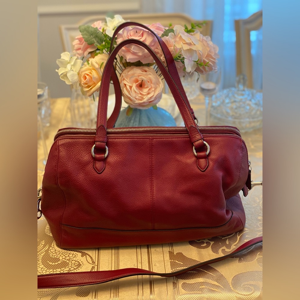 Coach large leather duffle bag - Picture 4 of 7